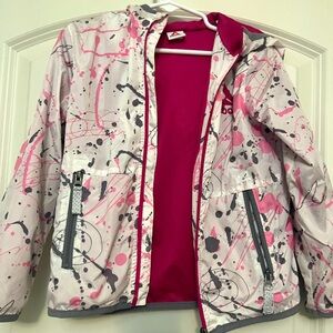 Girls Pink and White Reebox Jacket Size 5T